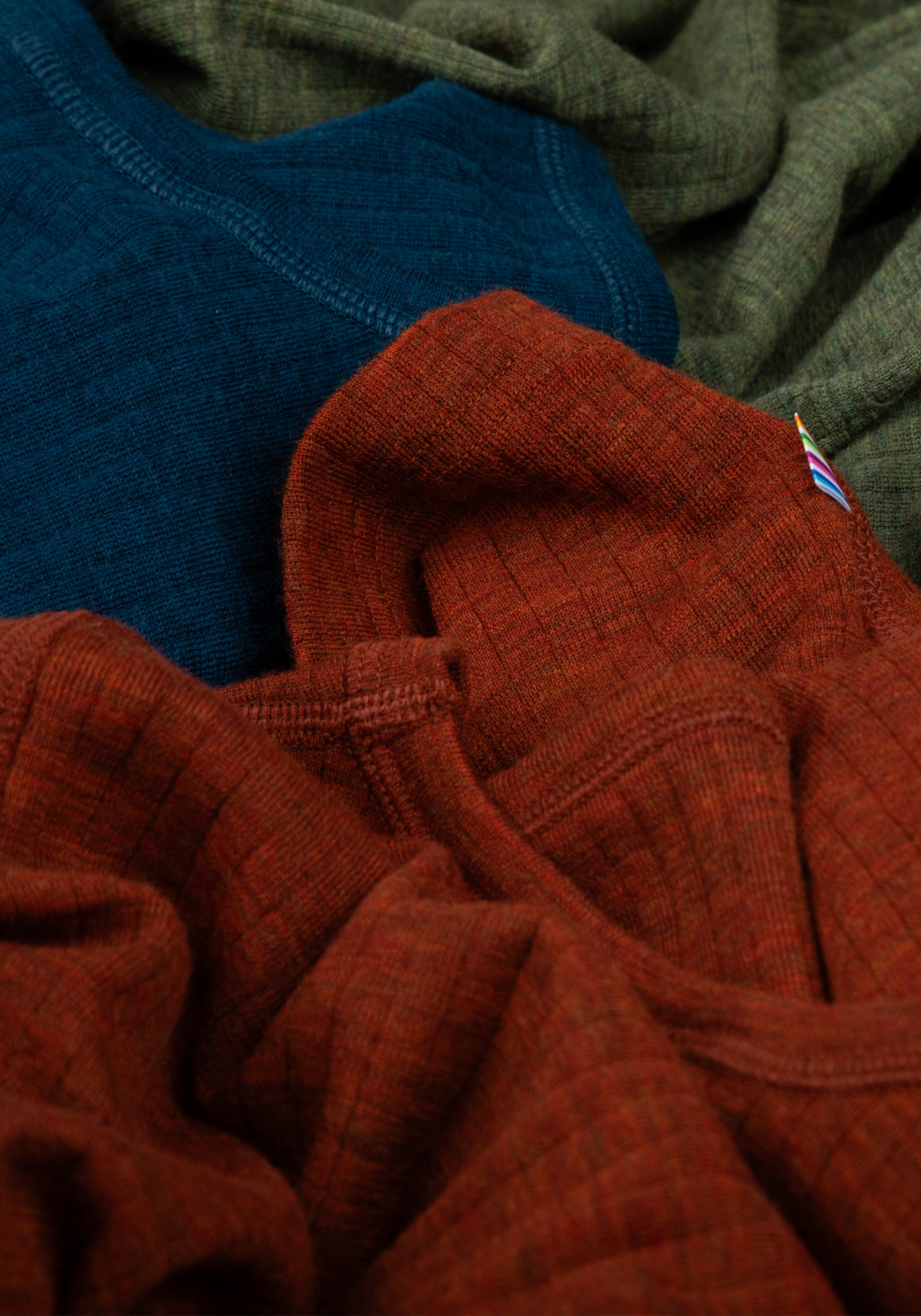 Bluză din lână merinos - Basic Russet