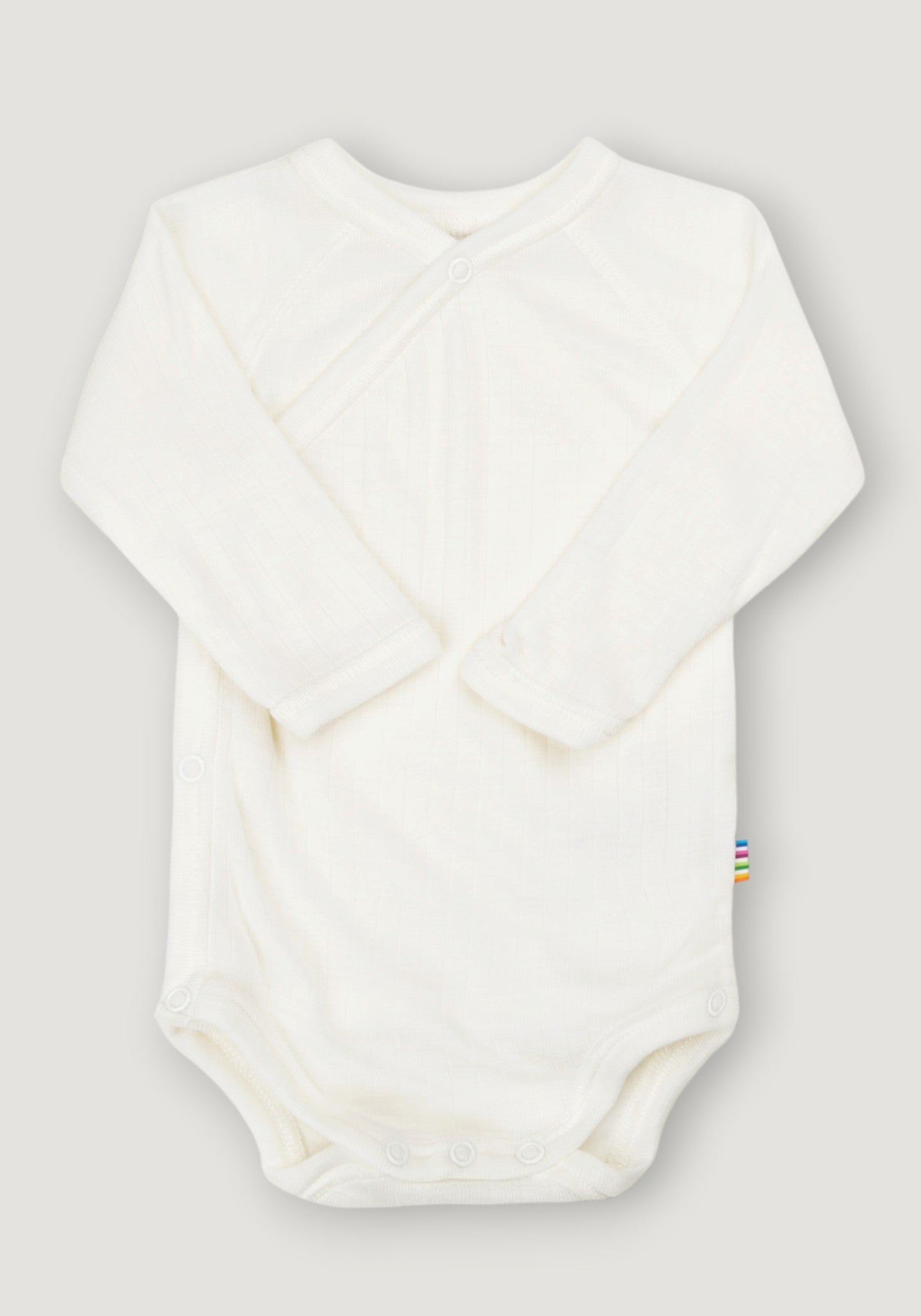 Body kimono din lână merinos - Basic White