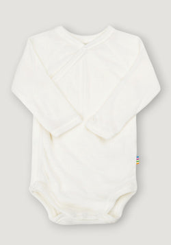 Body kimono din lână merinos - Basic White