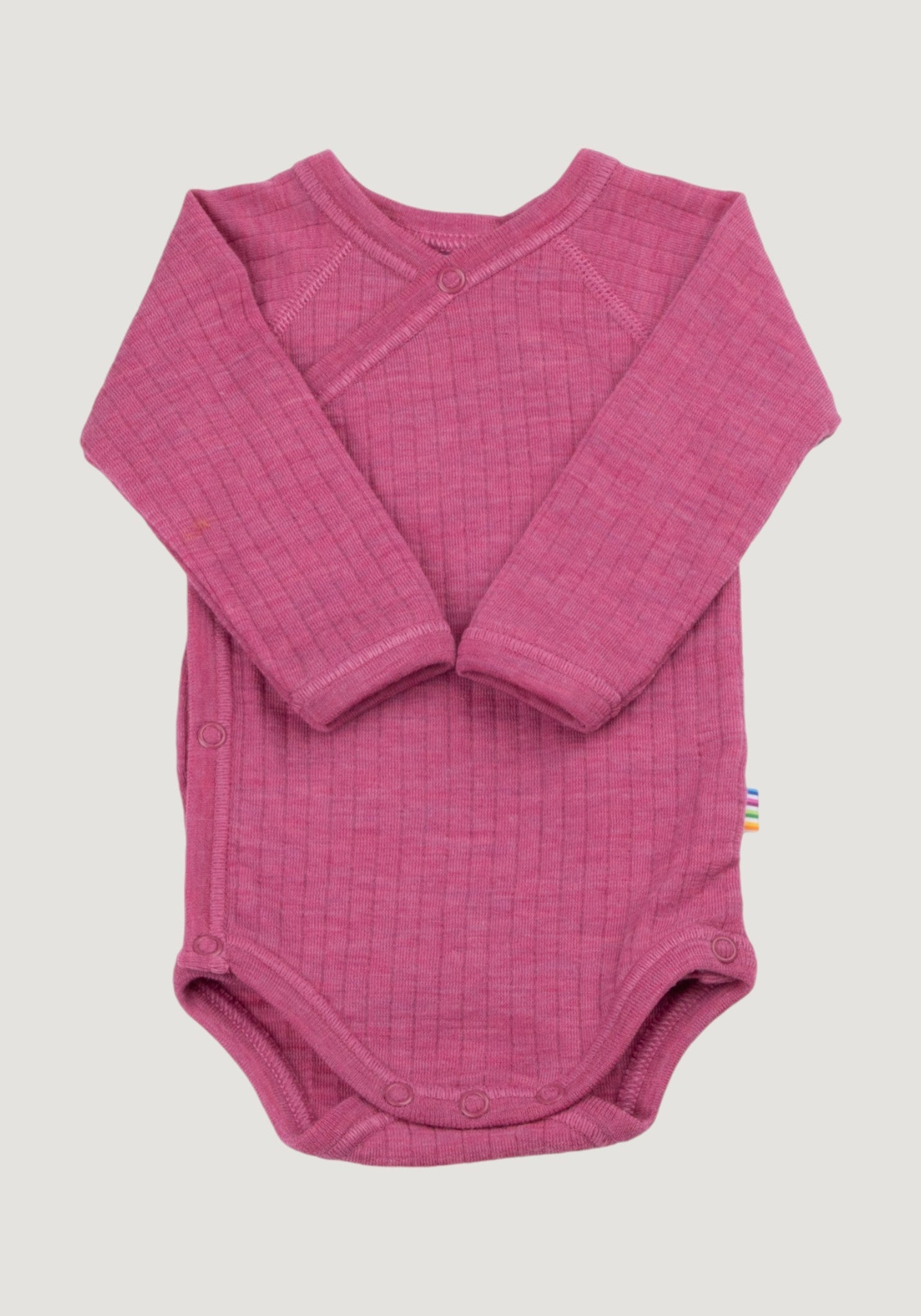 Body kimono lână merinos - Basic Pink 60