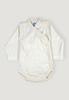 Body kimono seamless din lână merinos, mătase și bumbac - Natur