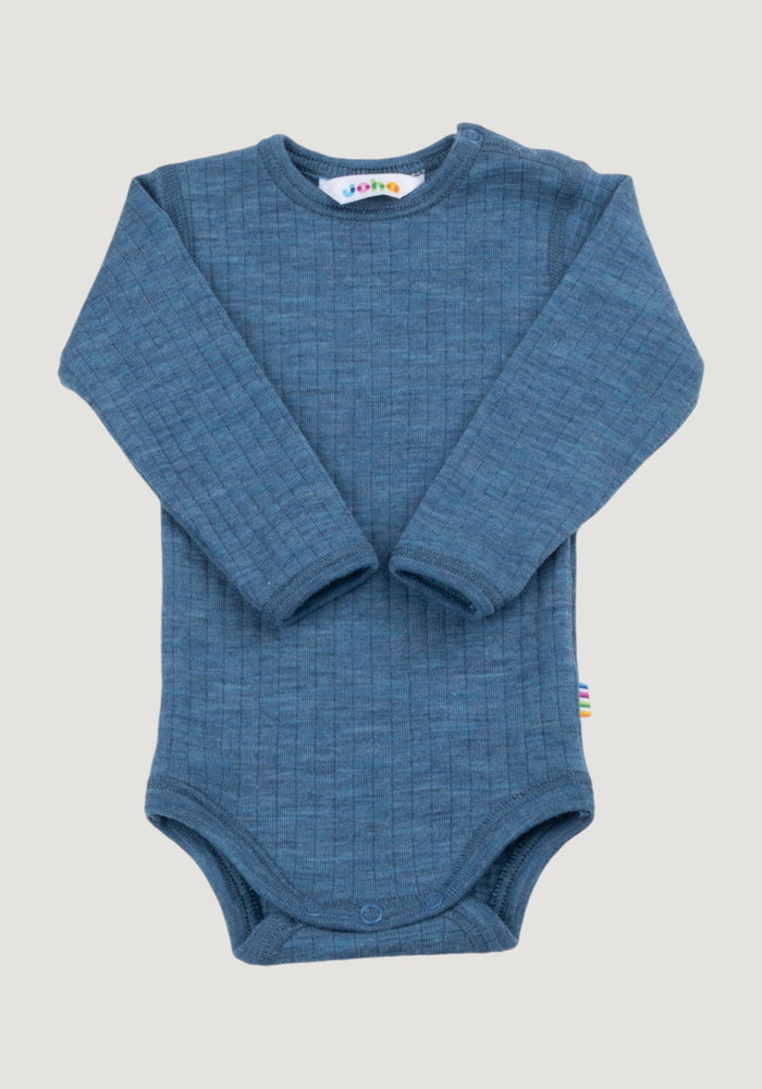 Body lână merinos - Basic Blue 60