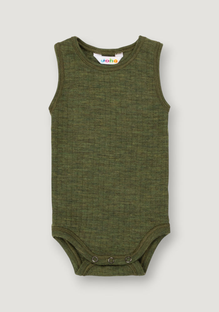 Body lână merinos - Basic Dark Olive 70