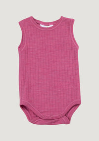 Body lână merinos - Basic Pink 70