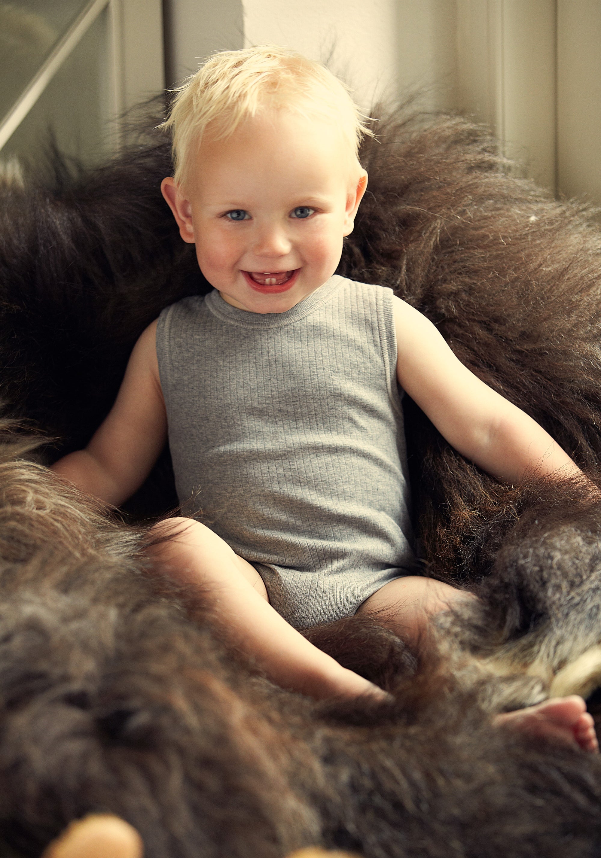 Body lână merinos - Basic Sesame Melange