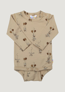 Body lână merinos extrafină - Balloon Bunny Beige