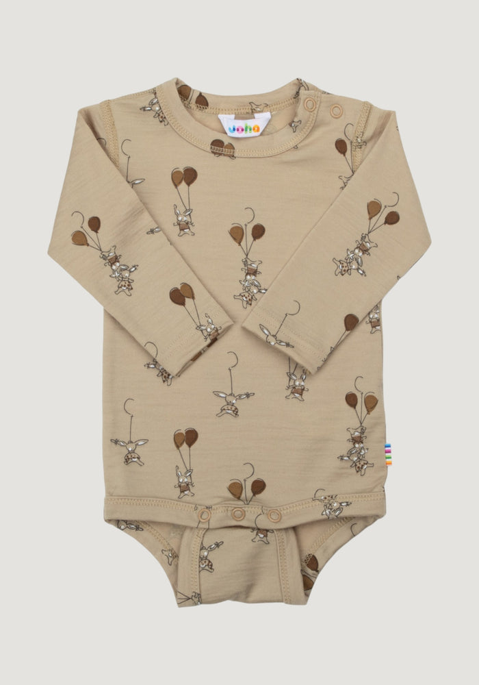 Body lână merinos extrafină - Balloon Bunny Beige