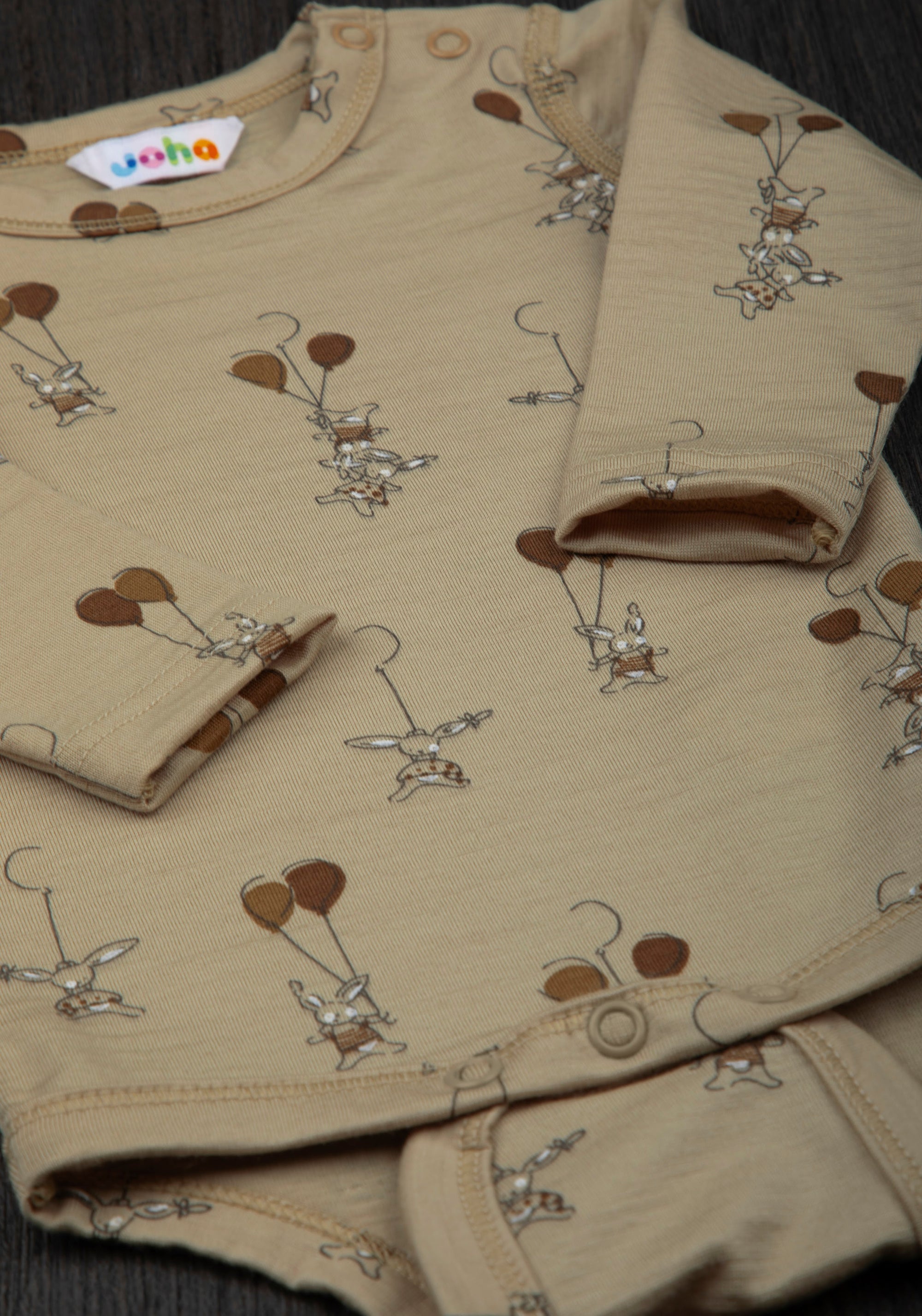 Body lână merinos extrafină - Balloon Bunny Beige