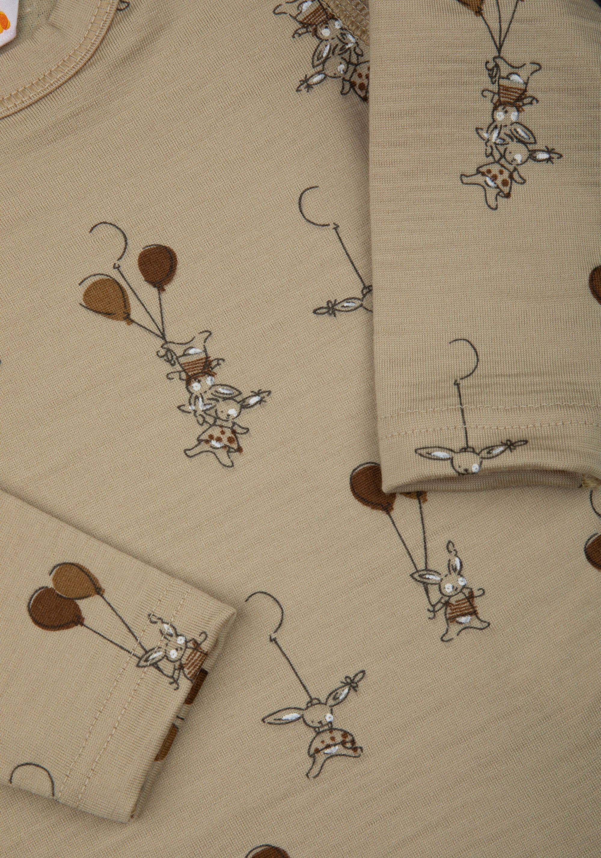 Body lână merinos extrafină - Balloon Bunny Beige