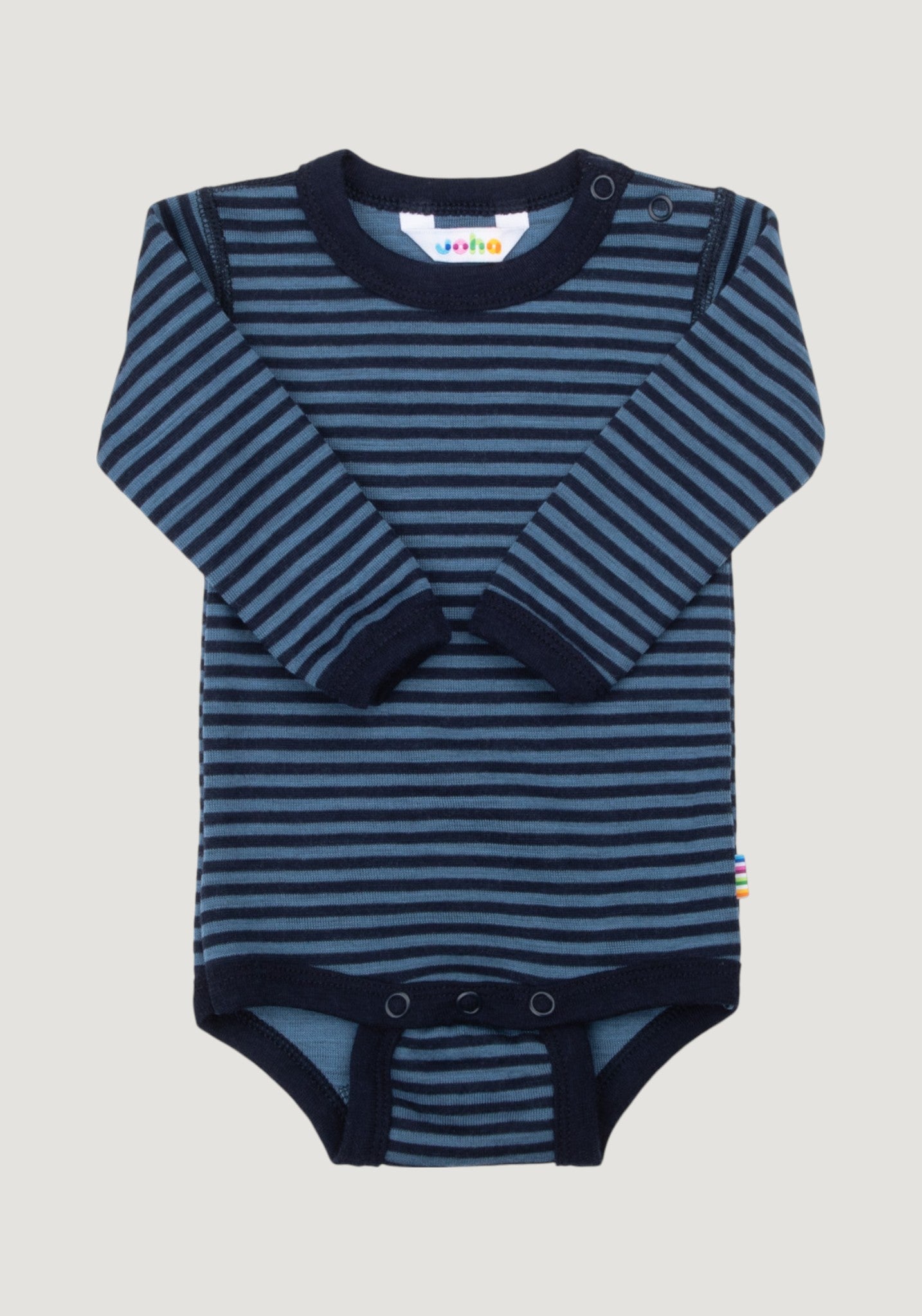 Body lână merinos - Mini Stripe Blue