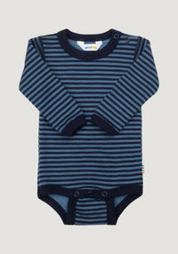 Body lână merinos - Mini Stripe Blue