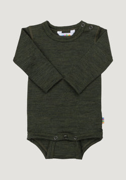 Body lână merinos - Single Wool Melange Moss Green