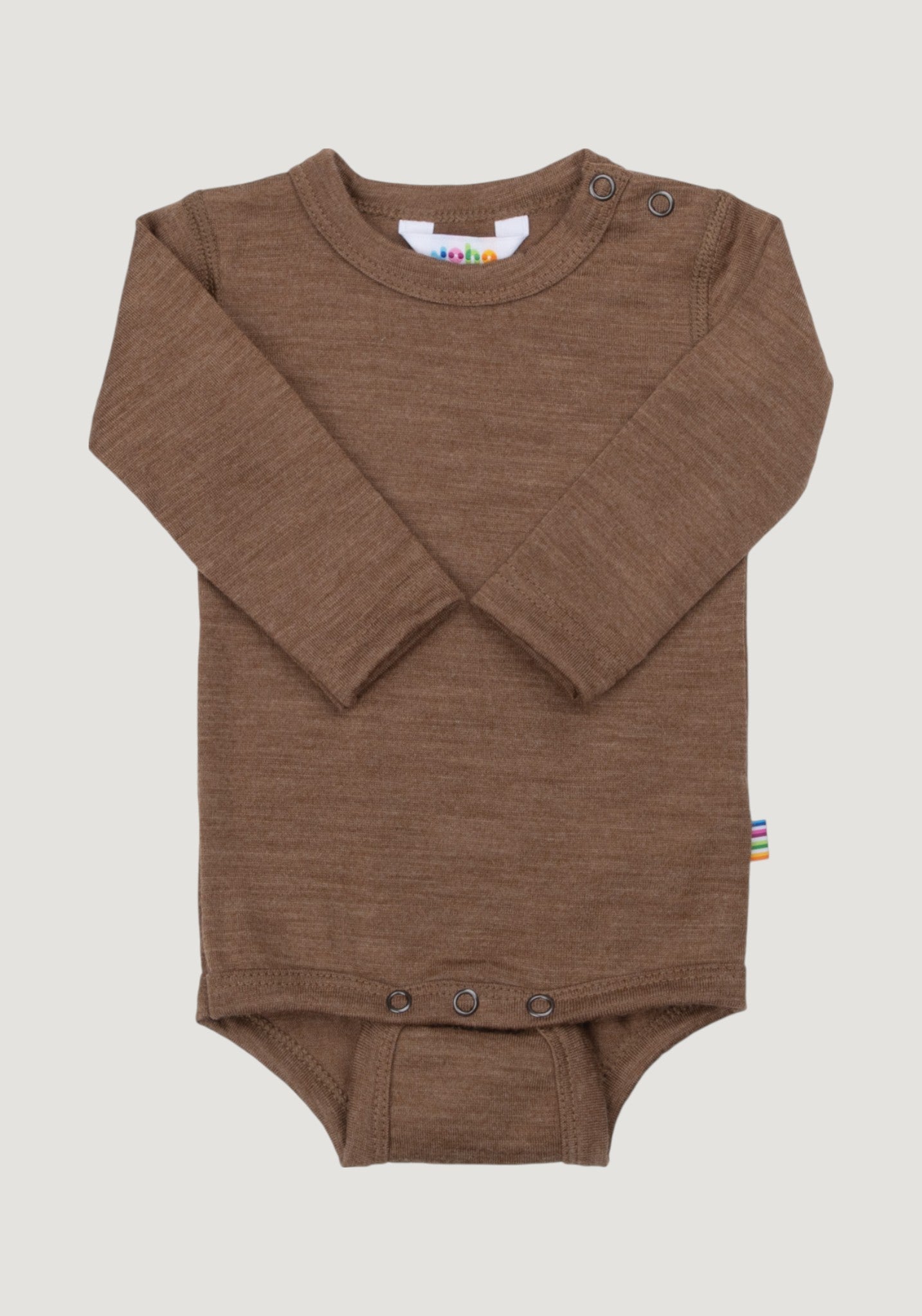 Body lână merinos - Single Wool Melange Warm Brown