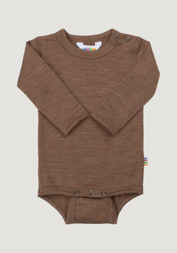 Body lână merinos - Single Wool Melange Warm Brown