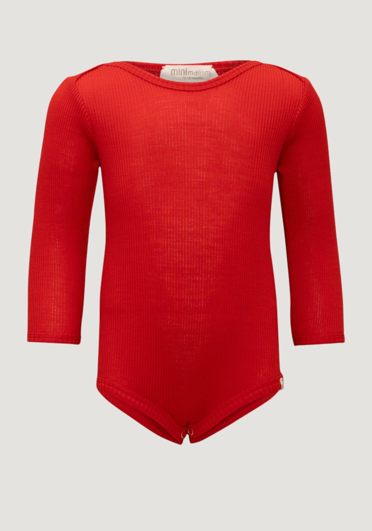 Body seamless din lână merinos - Alaska Red