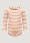 Body seamless din mătase - Belly Sweet Olive Stripes