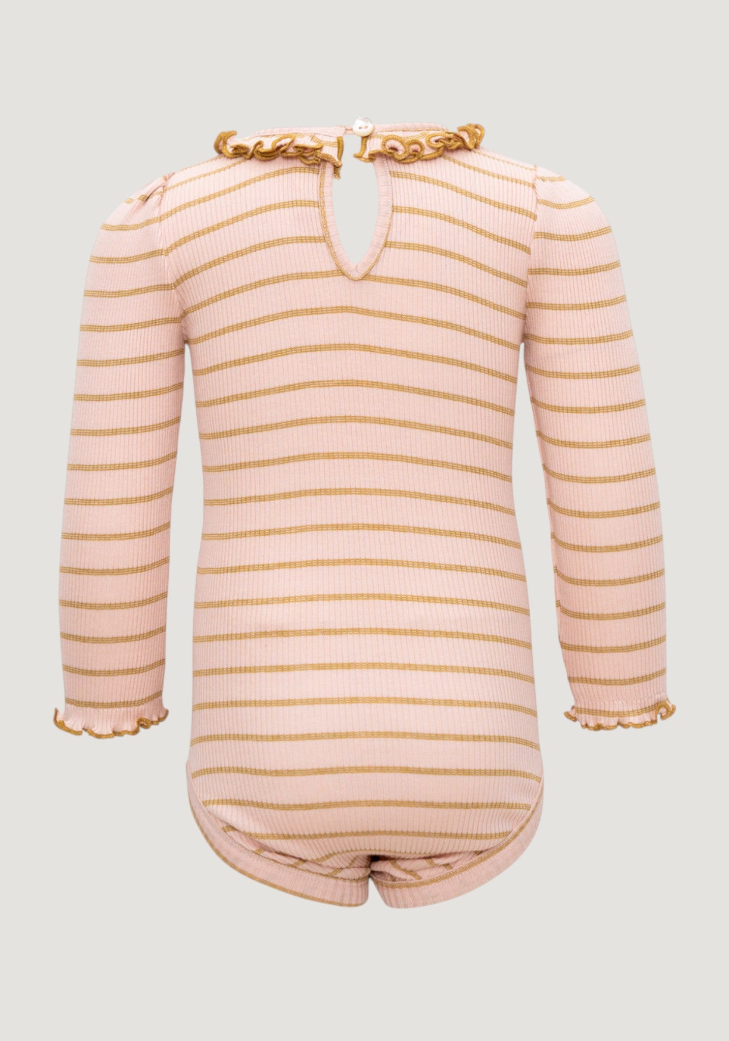 Body seamless din mătase - Belly Sweet Olive Stripes