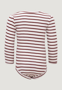 Body seamless mătase - Bono Hibiscus Stripes