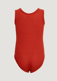 Body seamless mătase - Bornholm Poppy Red Minimalisma HipHip.ro