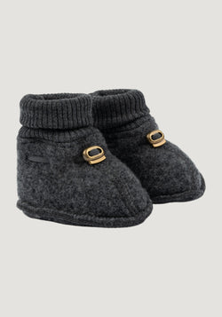 Botoșei fleece din lână merinos - Anthracite Melange