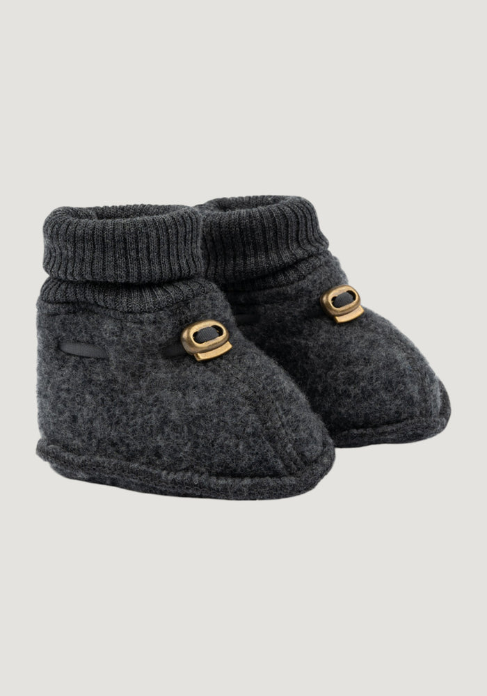 Botoșei fleece din lână merinos - Anthracite Melange