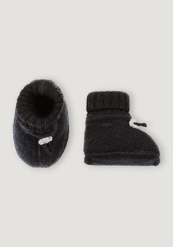 Botoșei fleece din lână merinos - Black