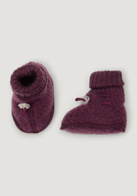 Botoșei fleece din lână merinos - Plum 60