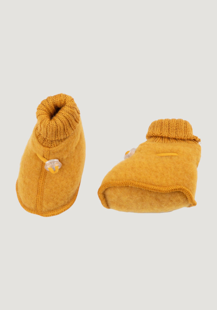 Botoșei fleece din lână merinos - Yellow 60