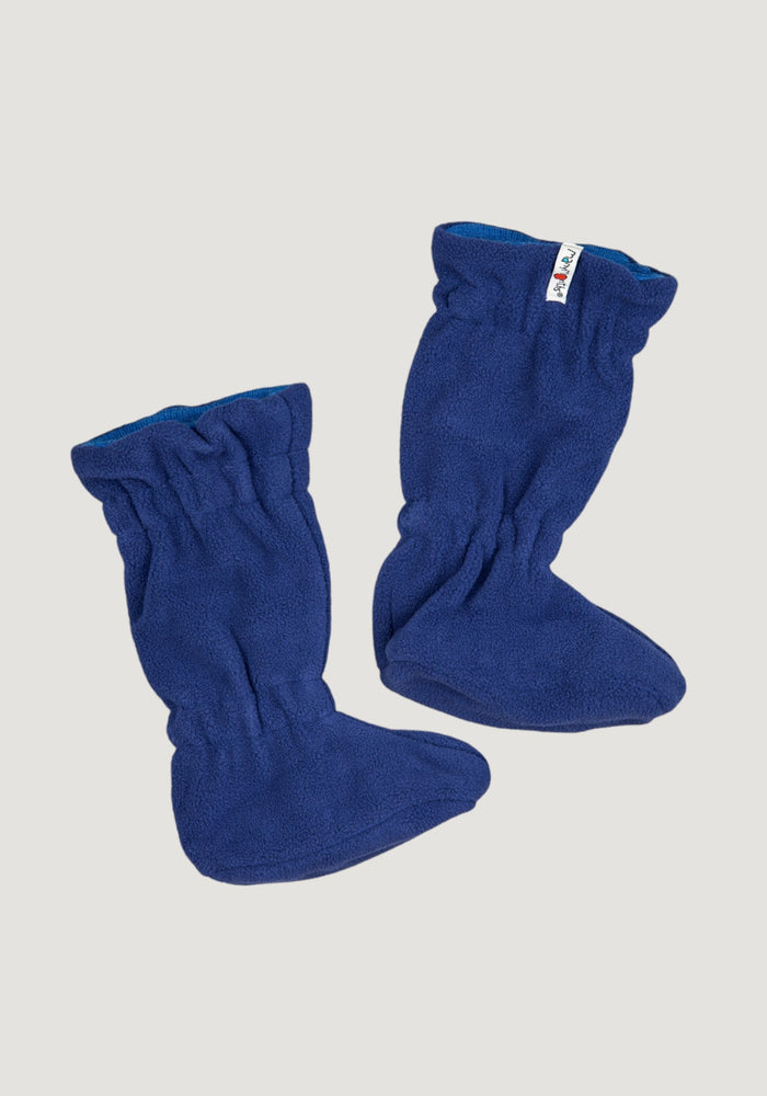 Botoșei înalți din lână merinos - Classic Blue/Dark Blue ManyMonths HipHip.ro