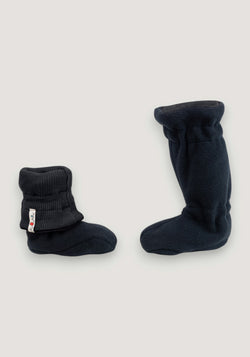 Botoșei înalți din lână merinos - Foggy Black/Black
