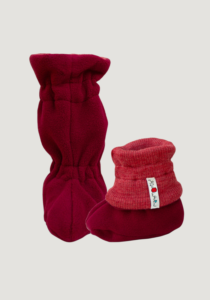 Botoșei înalți din lână merinos - Red Canyon/Dark Red