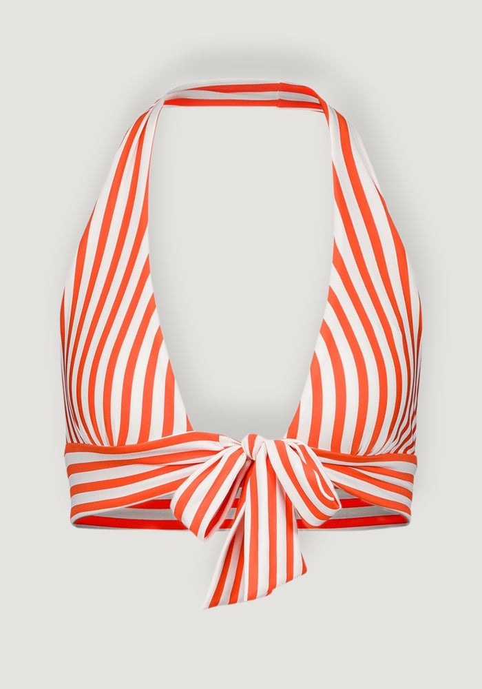 Bustieră baie protecție UV din bumbac - Daphne Orange Stripe