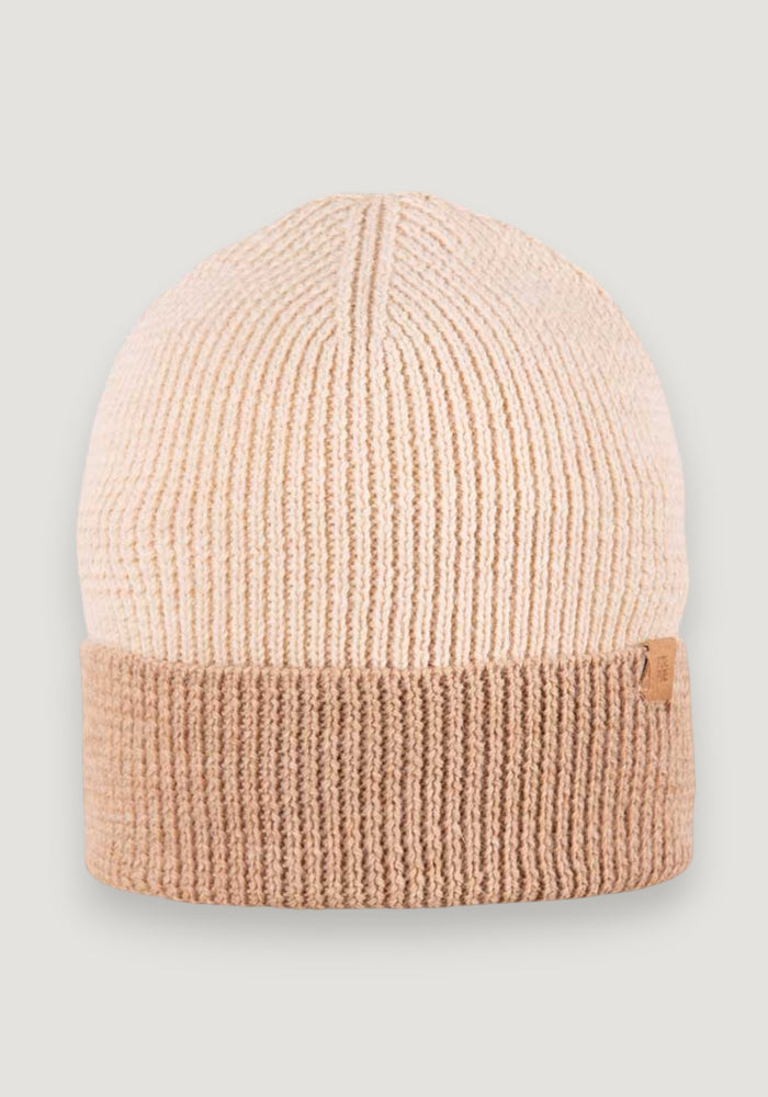 Căciulă din alpaca și lână merinos - Cashmere/Sand onesize adulti