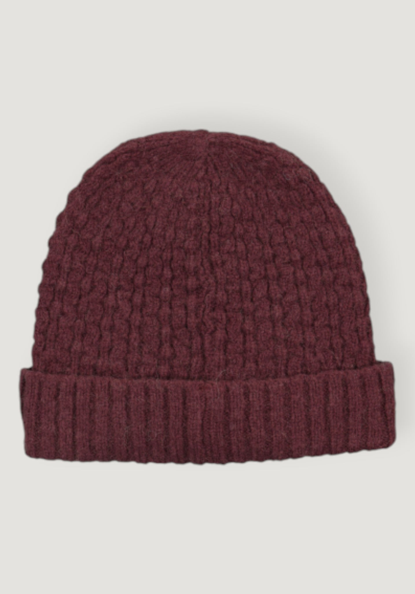 Căciulă din baby alpaca - Janet Wine Red