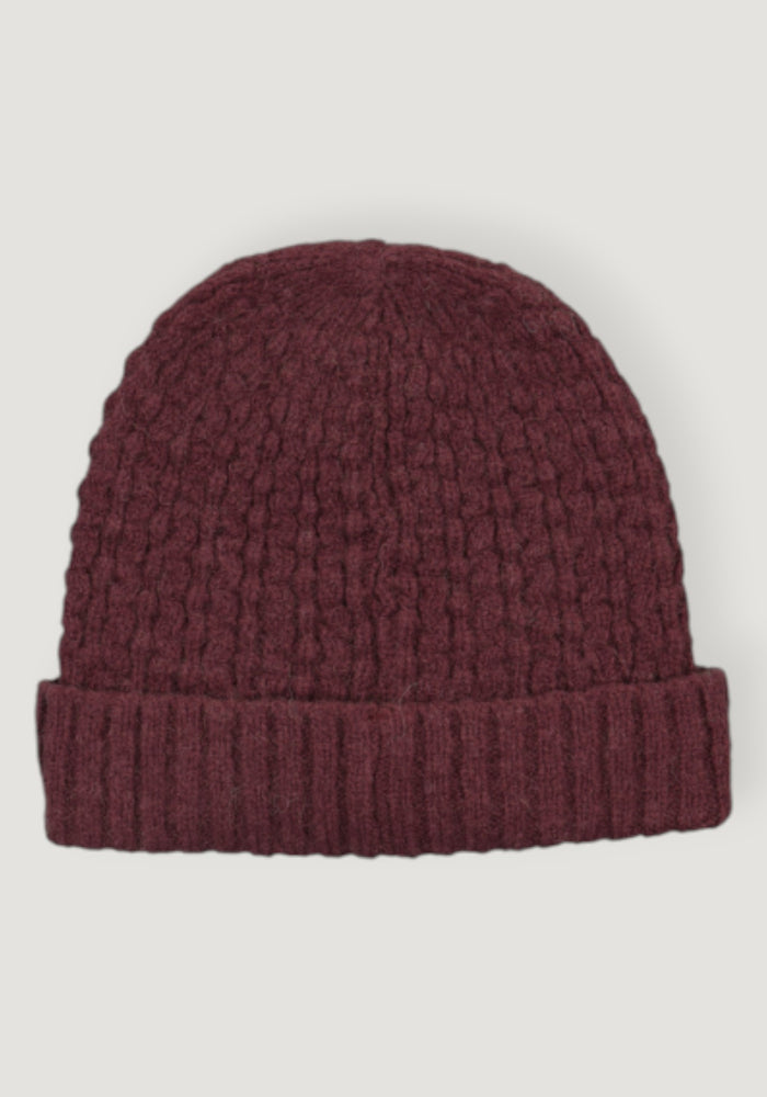 Căciulă din baby alpaca - Janet Wine Red