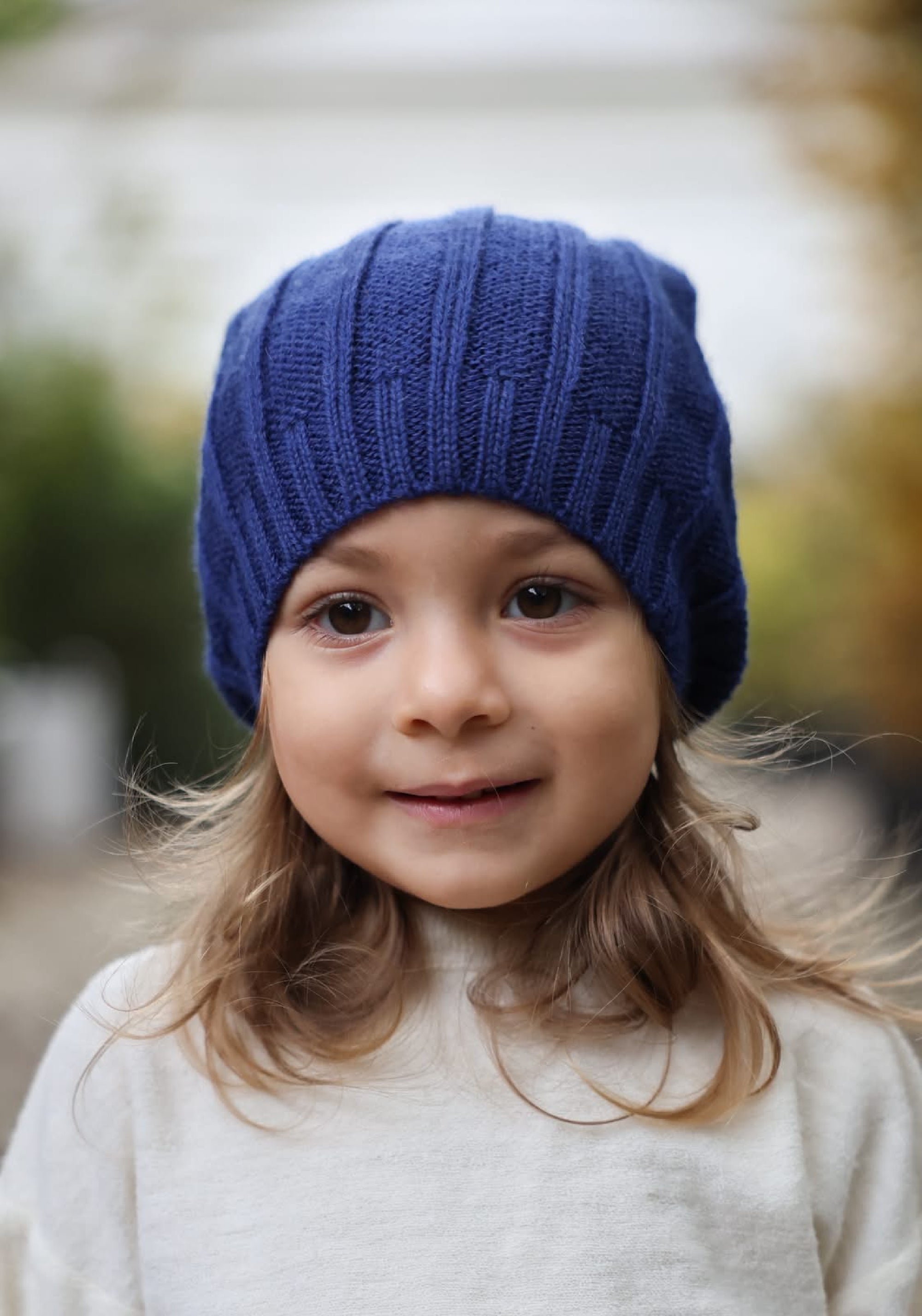 Căciulă din baby alpaca - Royal Blue