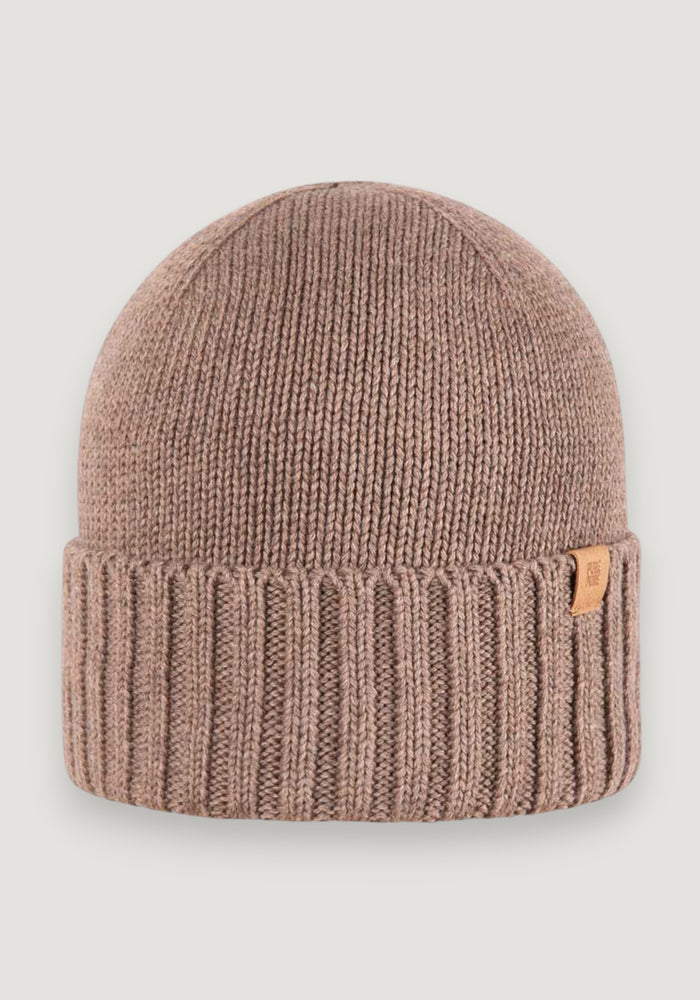 Căciulă din lână merinos și bumbac - Cashmere onesize adulti