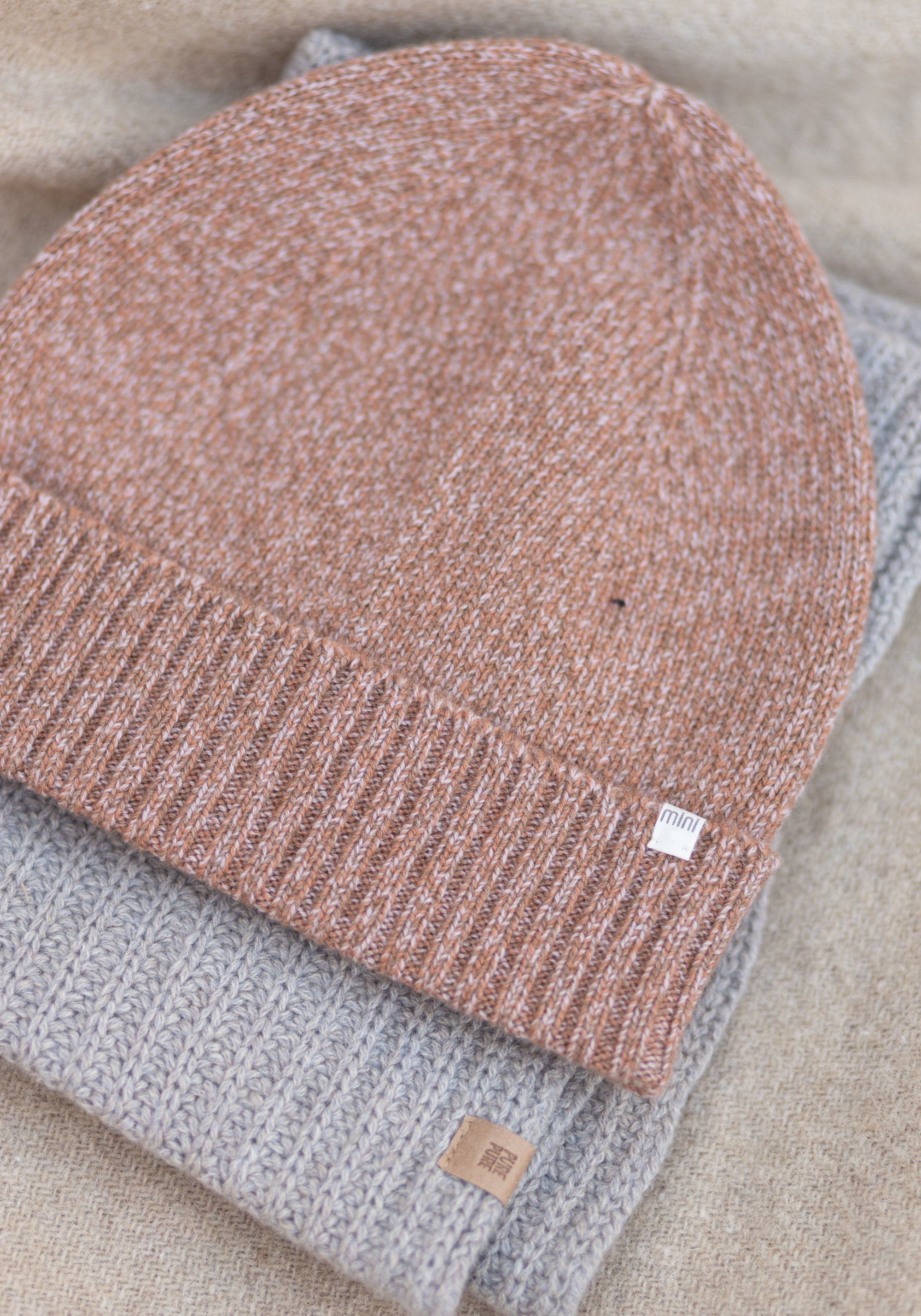 Căciulă din cașmir - Owle Rose Melange