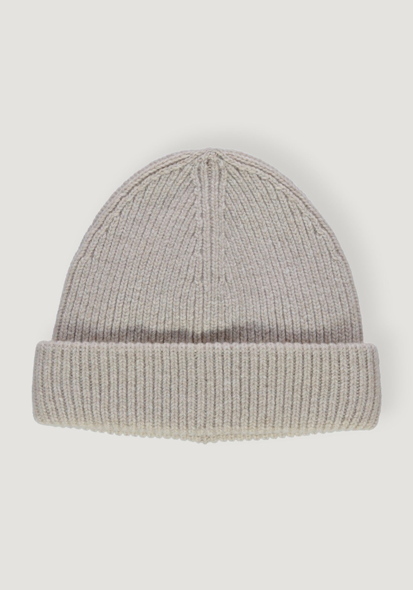 Căciulă din lână - Beanie Natural Beige