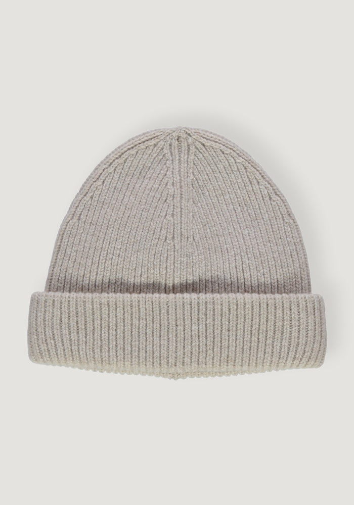 Căciulă din lână - Beanie Natural Beige
