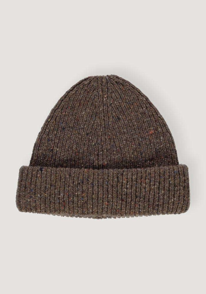 Căciulă din lână - Beanie Speckled Brown