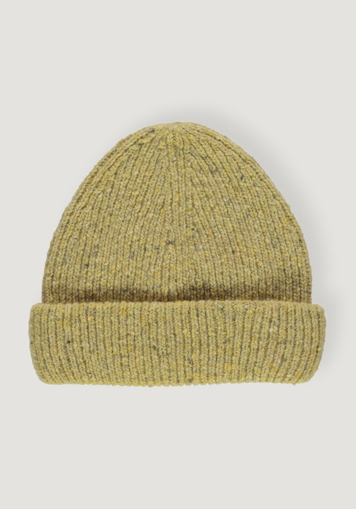 Căciulă din lână - Beanie Speckled Yellow