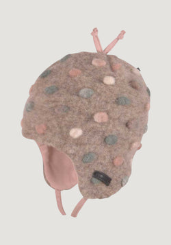 Căciulă din lână fiartă - Cashmere Dots