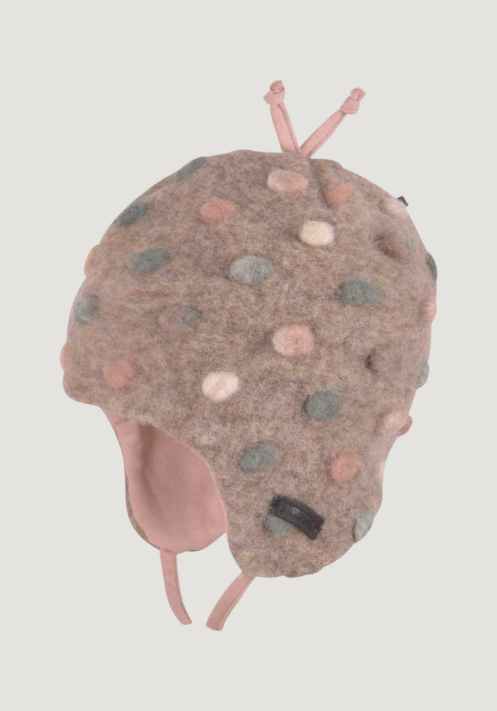 Căciulă din lână fiartă - Cashmere Dots