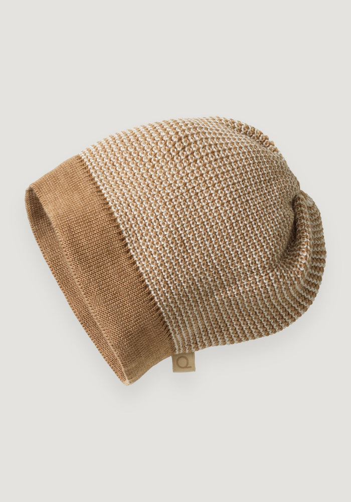 Căciulă lână merinos - Caramel/Natural Disana HipHip.ro