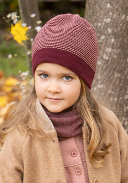 Căciulă lână merinos - Cassis/Rose Disana HipHip.ro