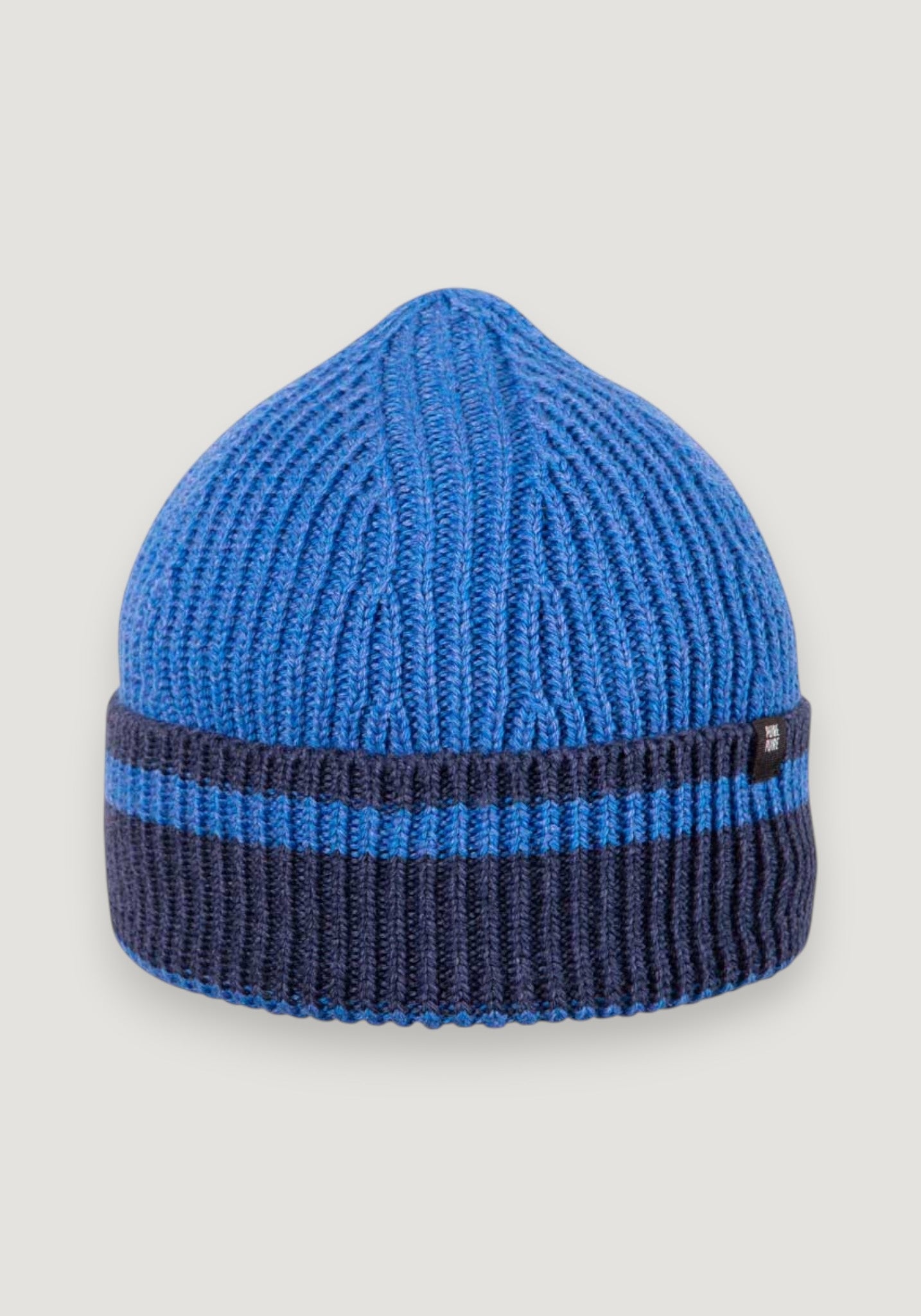Căciulă din lână merinos, mătase și bumbac - Bright Blue