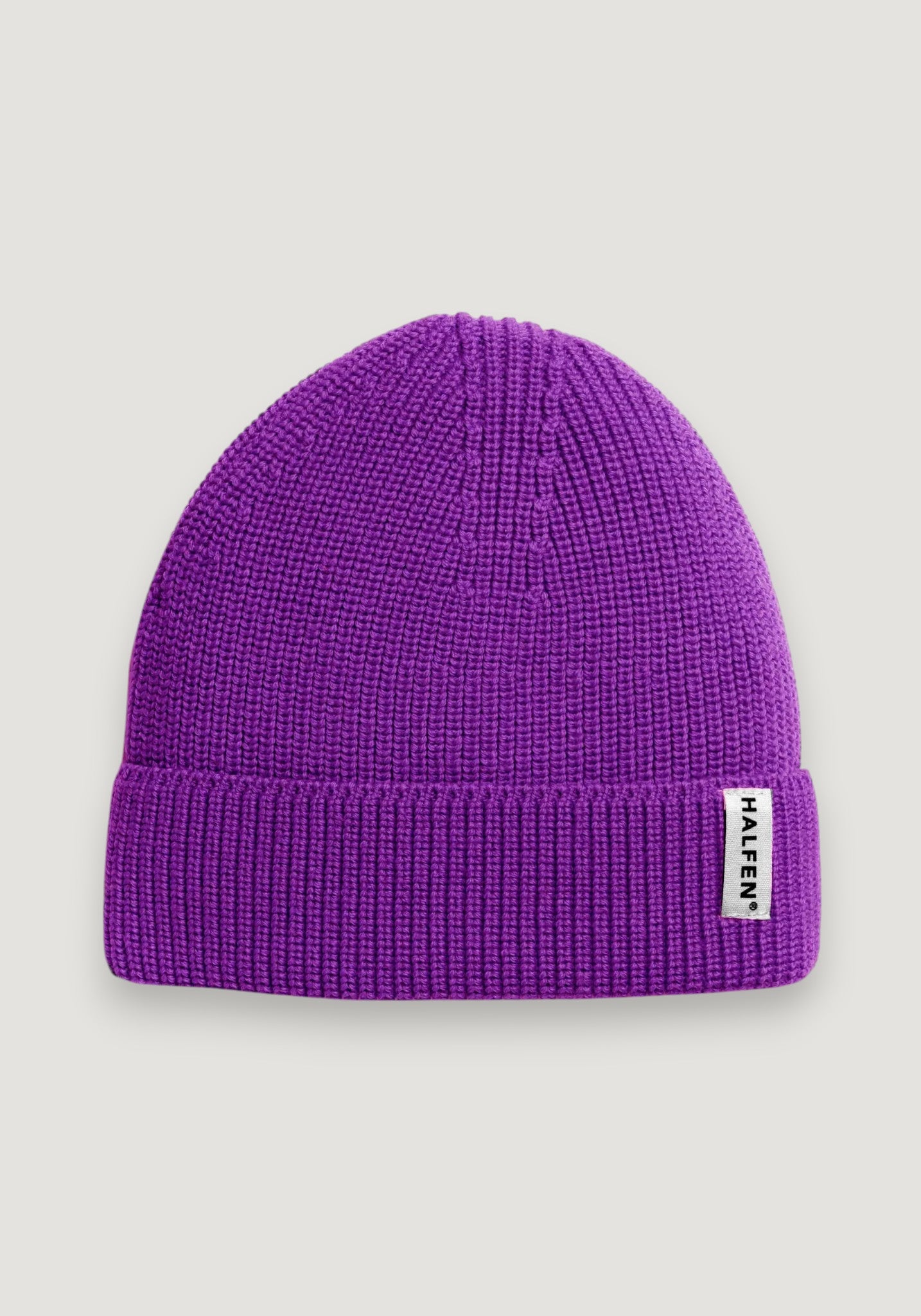 Căciulă din lână merinos - Purple