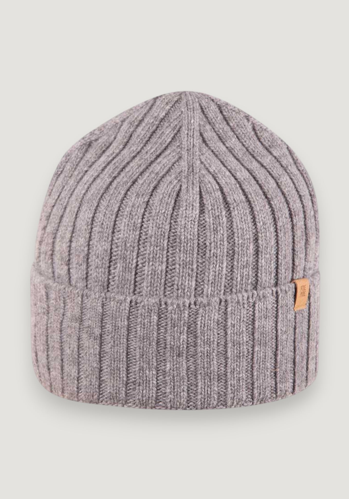 Căciulă din lână merinos și cașmir - Grey Melange onesize adulti