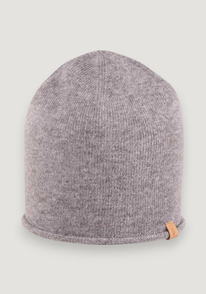 Căciulă din lână merinos și cașmir - Grey Melange onesize adulti